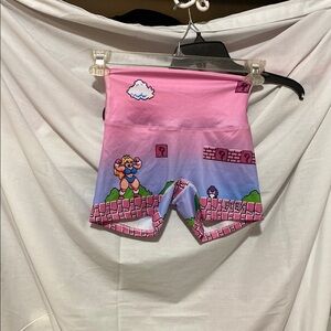 Pink Graphic Design Casual Shorts